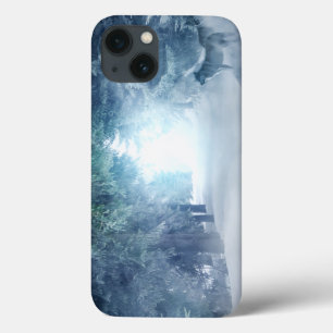 Winter Snow with Wolves in Evergreen Forest iPhone 13 Case