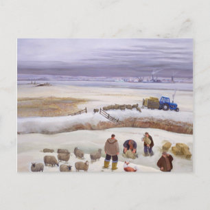 Winter Snowfall Postcard