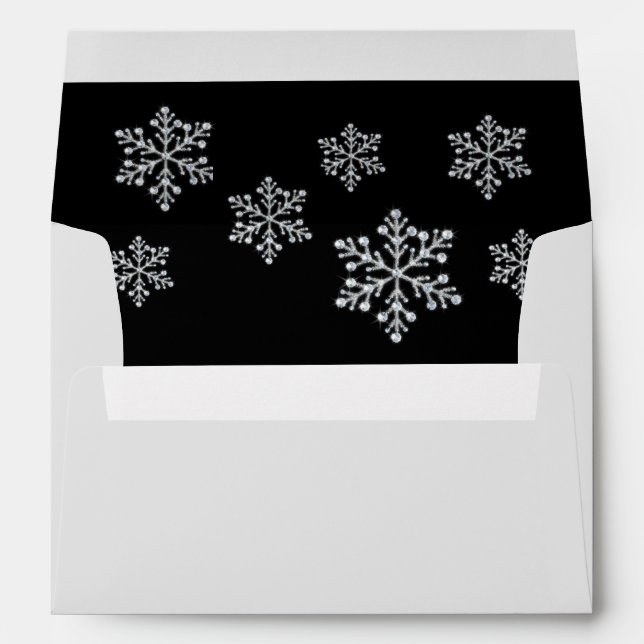 Winter Snowflake 5X7 Envelope (Back (Bottom))