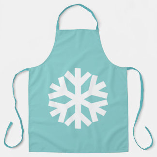 Winter snowflake apron