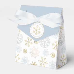 Winter Snowflake Baby Shower Favour Box