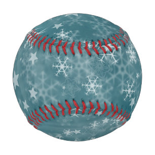 Winter Snowflake Background Baseball