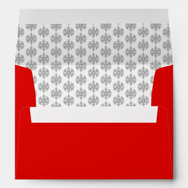 Winter Snowflake Envelope (Back (Bottom))