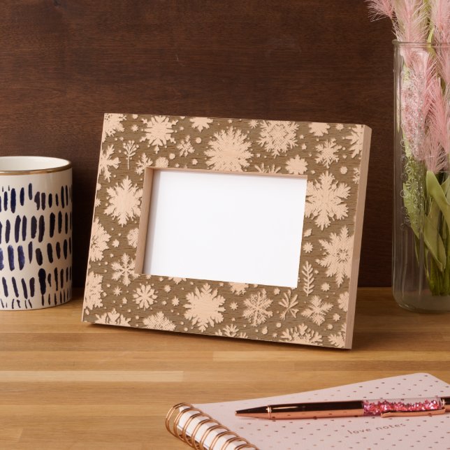 Winter Snowflake Etched Frames (Left)