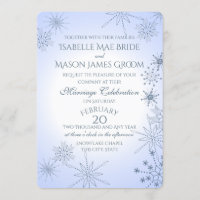 Winter Snowflake Gems Wedding