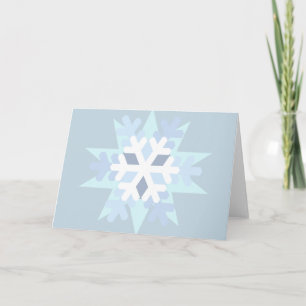 Winter Snowflake Holiday Card