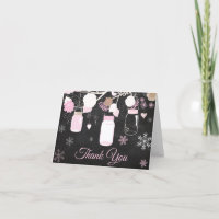Winter Snowflake Mason Jar Pink Chalkboard