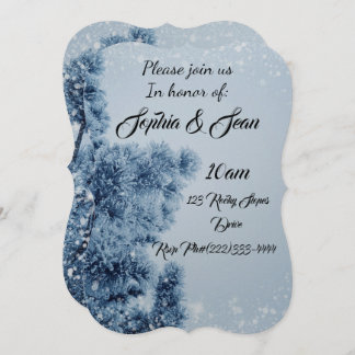 Winter Snowflake Personalise Destiny Destiny'S Invitation