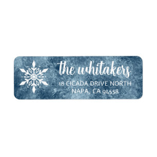 👉 Winter Snowflake Return Address Labels