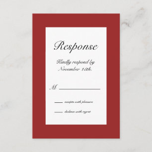 Winter Snowflake RSVP Card