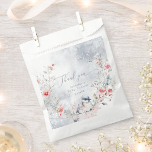 Winter snowflakes Baby its cold outside Favour Bags
