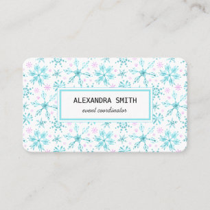 Winter Snowflakes Business Card