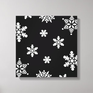 WINTER SNOWFLAKES CANVAS PRINT