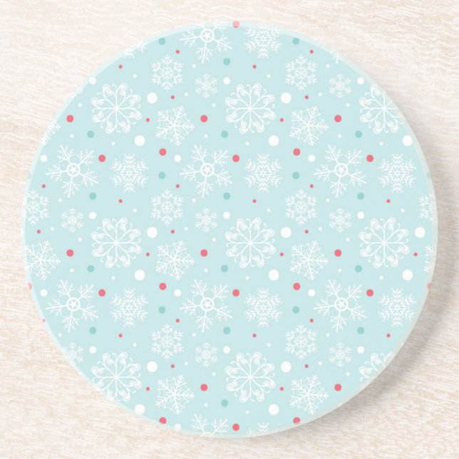 Winter Snowflakes Coaster (Front)