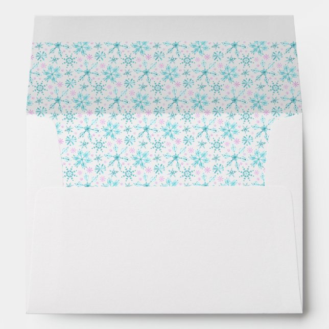 Winter Snowflakes Envelopes (Back (Bottom))