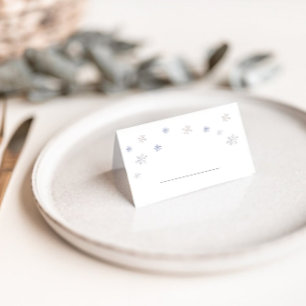 Winter Snowflakes Fill in  Place Card