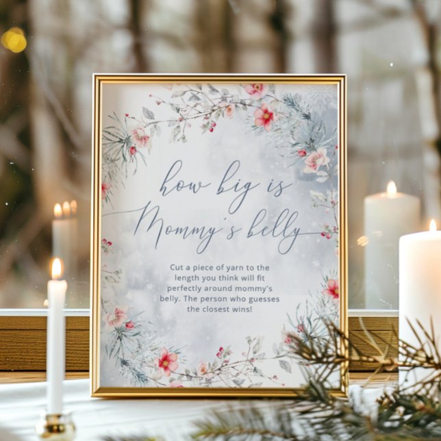 Winter snowflakes how big is mummy's belly game poster (Creator Uploaded)