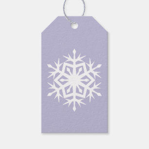 Winter Snowflakes in Lavender Gift Tag