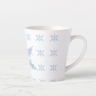 Winter Snowflakes Latte Mug
