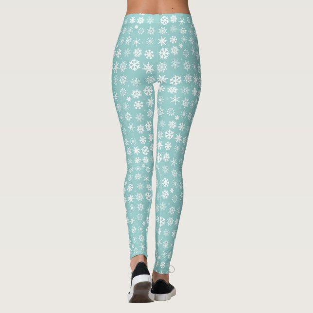Winter Snowflakes Leggings (Back)