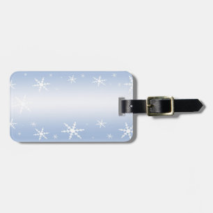 Winter Snowflakes Luggage Tag