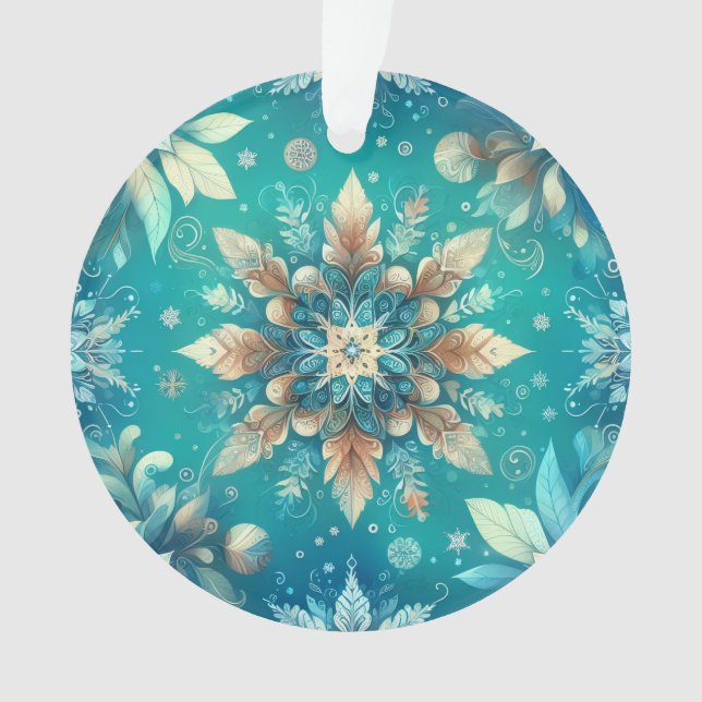 Winter Snowflakes  Ornament (Front)