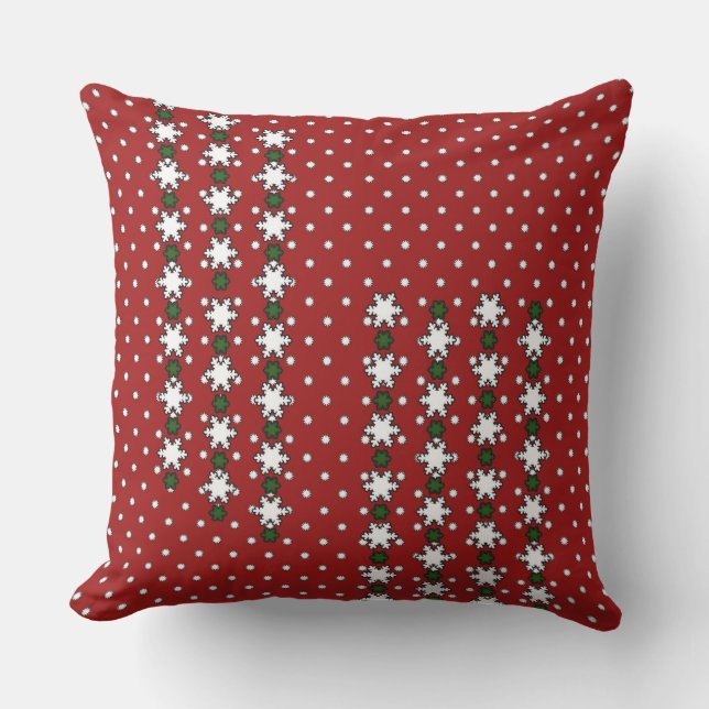 Winter Snowflakes Outdoor Cushion (Front)