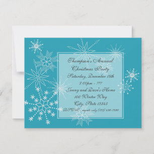 Winter Snowflakes/ Party Invitation