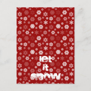 Winter Snowflakes Postcard