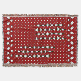 Winter Snowflakes Throw Blanket