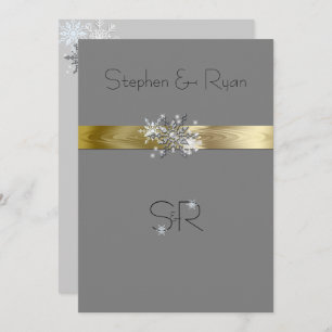 Winter Snowflakes, Wedding Invitations