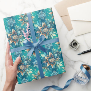 Winter Snowflakes Wrapping Paper