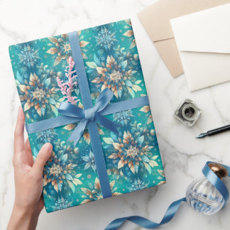 Winter Snowflakes Wrapping Paper