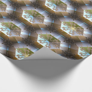 Winter Snowgage Flakes Christmas Modern Wrapping Paper