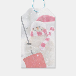 Winter Snowman Christmas Gift Tags
