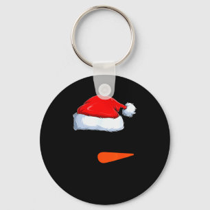 Winter Snowman Face Costume Christmas Snowman  Key Ring