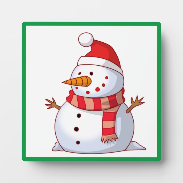 WINTER SNOWMAN PLAQUE (Front)