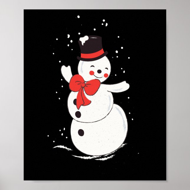Winter Snowman Poster (Front)