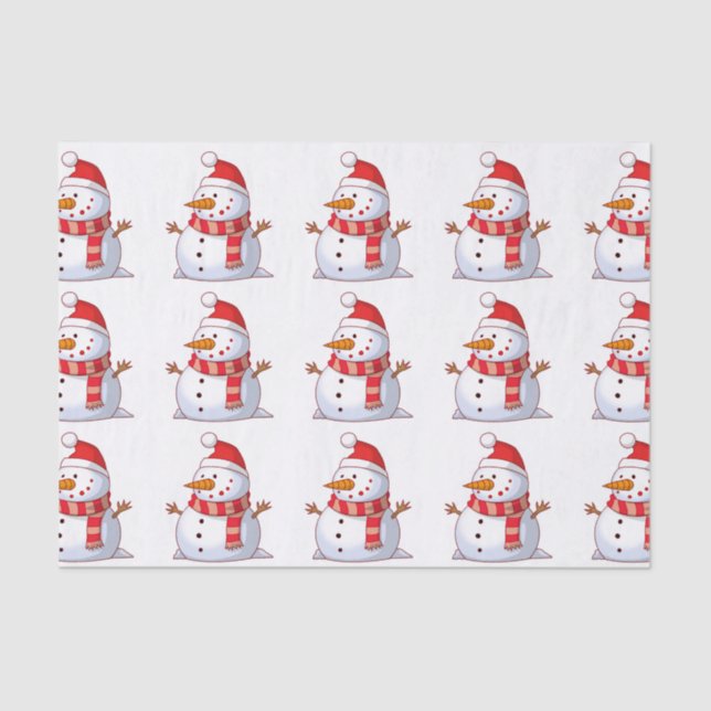 WINTER SNOWMAN TISSUE PAPER (Front)