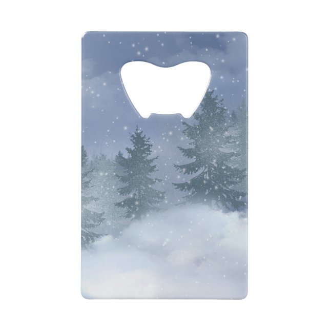 Winter Snowy Forest  Zippo Lighter (Front)