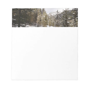 Winter Snowy Mountain Scene in Montana Notepad