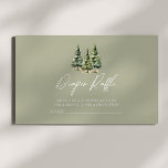 Winter Snowy Pine Tree Baby Shower Diaper Raffle Enclosure Card<br><div class="desc">This is a Green Winter Snowy Pine Tree Baby Shower Diaper Raffle Enclosure Card!</div>