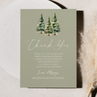 Winter Snowy Pine Tree Wedding