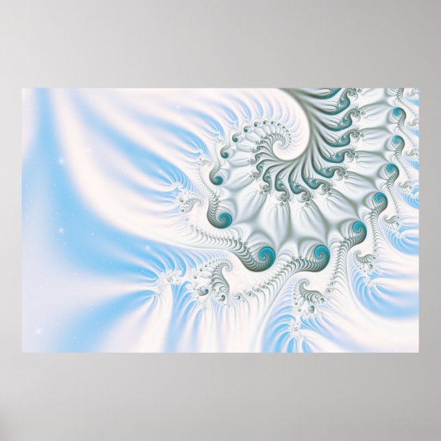 Winter Snowy Spiral Poster (Front)