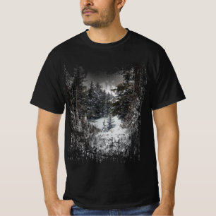 Winter Snowy Trees   Snowy Forest Print t shirt