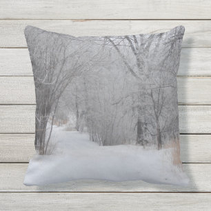 Winter Solitude Outdoor Cushion
