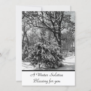 Winter Solstice Blessing Flat Card