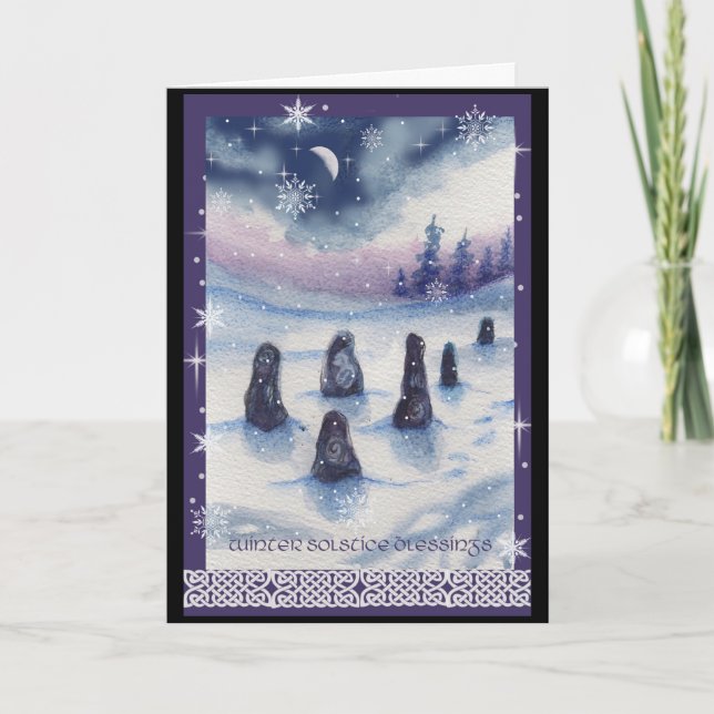 Winter Solstice blessings Card (Front)