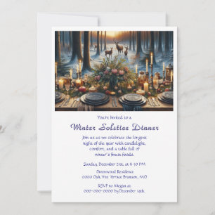 Winter Solstice Dinner Invitation