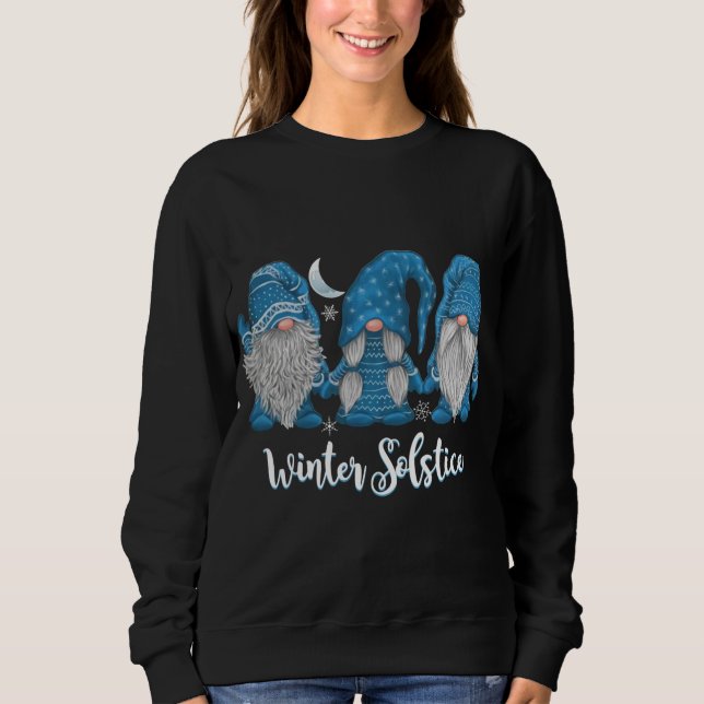 Winter Solstice Gnomes Solar Event Winter Gnomes S Sweatshirt (Front)